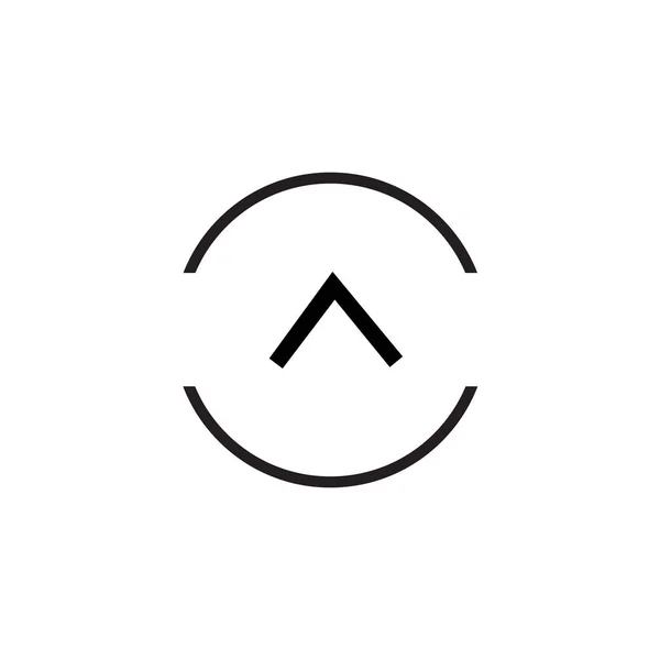 Arrow Icon Vector Isolato Sfondo Bianco Tuo Design Web Mobile — Vettoriale Stock