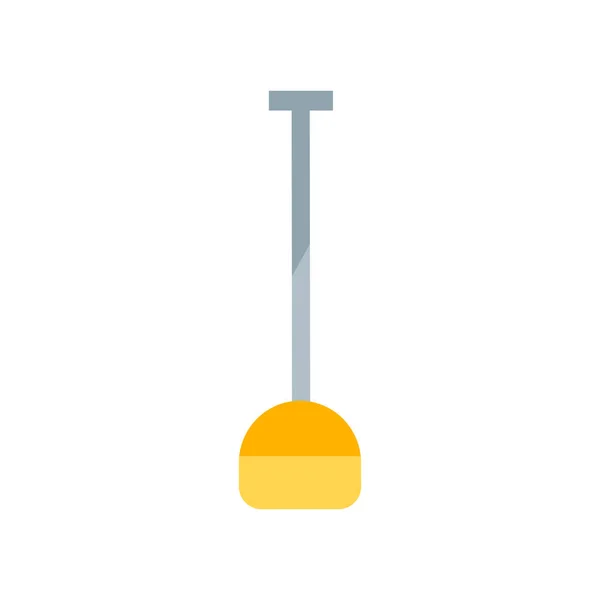 Icono de cepillo de limpieza signo vectorial y símbolo aislado en blanco bac — Vector de stock