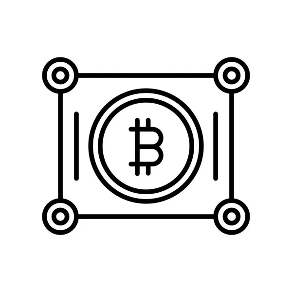 Bitcoin 스타일에 디자인 요소에 Bitcoin 아이콘 — 스톡 벡터