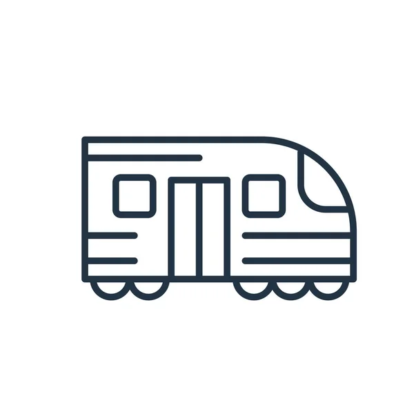 Icône de métro vecteur isolé sur fond blanc, Panneau métro — Image vectorielle