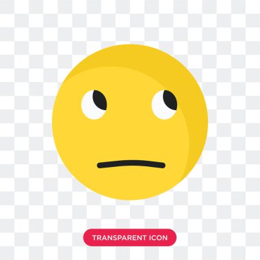 Saydam arka plan üzerinde T izole düşünme gülümseme vektör simgesi