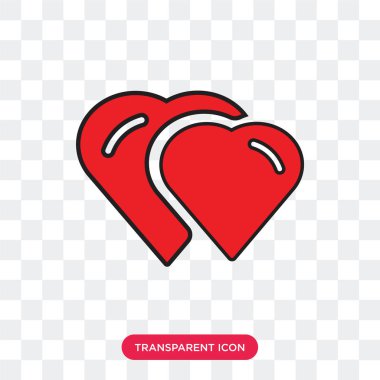 Saydam arka plan üzerinde kalpleri lo izole kupa vektör simgesi