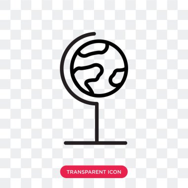 Saydam arka plan üzerinde Eart izole dünya vektör simge