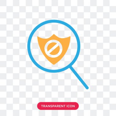 Saydam arka plan üzerinde kalkan lo izole kalkan vektör simgesi