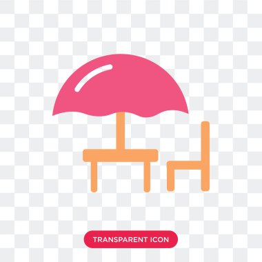 Saydam arka plan üzerinde teras izole Teras vektör simgesi 