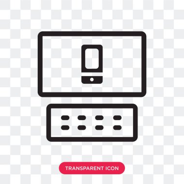 Saydam arka plan üzerinde Respo izole duyarlı vektör simgesi