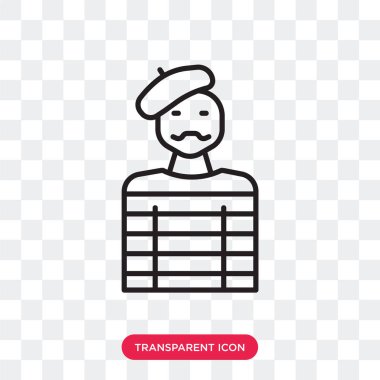 Saydam arka plan üzerinde MIME logosu d izole MIME vektör simgesi