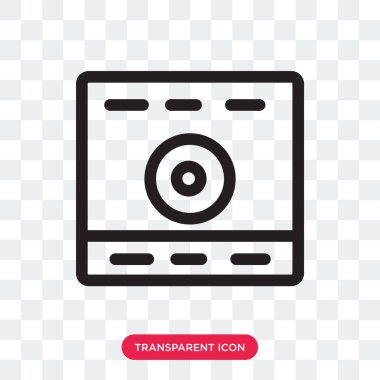 Saydam arka plan üzerinde Compute izole bilgisayar vektör simgesi