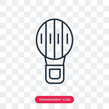 Sıcak hava balon vektör simge şeffaf arka plan, sıcak hava balon logo tasarımı izole