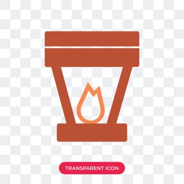 Saydam arka plan üzerinde fener izole Fener vektör simgesi 