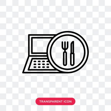 Saydam arka plan üzerinde sipariş logo tasarımı izole sipariş vektör simgesi