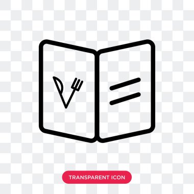 Saydam arka plan üzerinde tarifi lo izole tarifi vektör simgesi