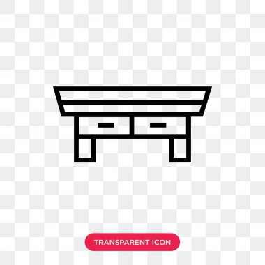 Saydam arka plan üzerinde Resepsiyon logosu d izole Resepsiyon vektör simgesi