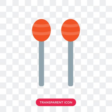 Saydam arka plan üzerinde Marakas izole Marakas vektör simgesi 