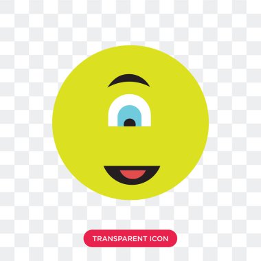 Saydam arka plan üzerinde Tepegöz'ü izole Cyclops vektör simgesi 