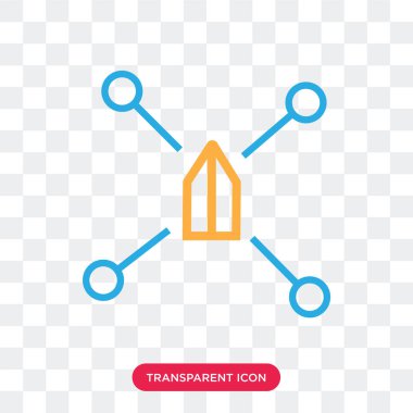  şeffaf arka plan, logo tasarımı izole vektör simgesi