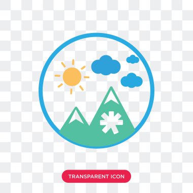 Saydam arka plan üzerinde resim logo izole görüntü vektör simgesi