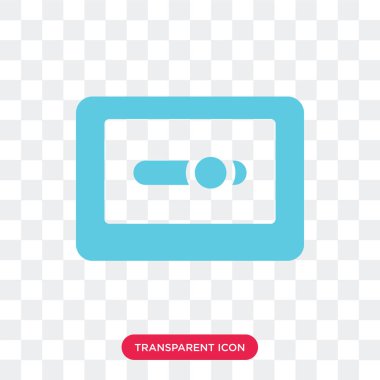 Saydam arka plan üzerinde kaset izole kaset vektör simgesi