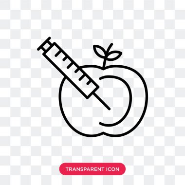 Saydam arka plan üzerinde GDO logo tasarımı izole GDO vektör simgesi