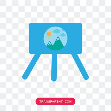 Saydam arka plan üzerinde ön izole sunu vektör simgesi