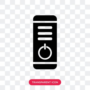 Saydam arka plan üzerinde Pow izole güç düğmesi vektör simgesi