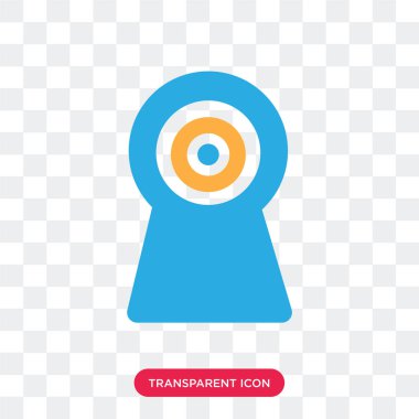 Saydam arka plan üzerinde Webcam lo izole Webcam vektör simgesi