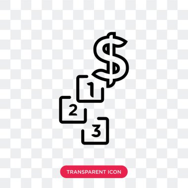 Saydam arka plan üzerinde kazanan lo izole kazanan vektör simgesi