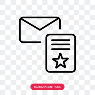 Saydam arka plan üzerinde Newsl izole bülten vektör simgesi