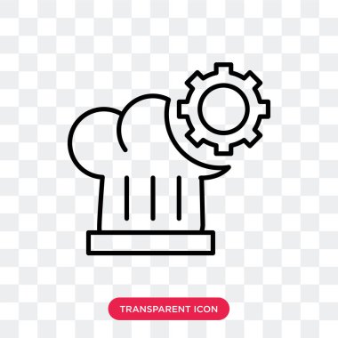 Saydam arka plan üzerinde çalışma logo tasarımı izole çalışma vektör simgesi