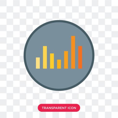 Saydam arka plan üzerinde dengeleme izole ekolayzer vektör simgesi