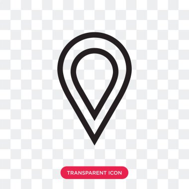 Saydam arka plan üzerinde banın izole yer tutucu vektör simgesi