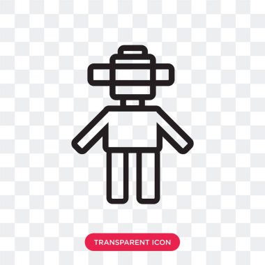 Saydam arka plan üzerinde Android izole android vektör simgesi 