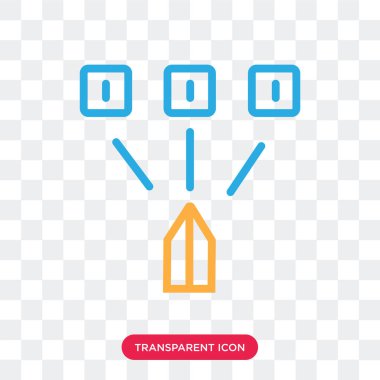  şeffaf arka plan, logo tasarımı izole vektör simgesi