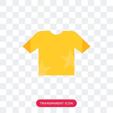 Saydam arka plan üzerinde gömlek logo izole gömlek vektör simgesi