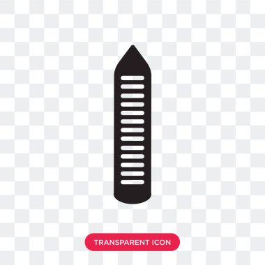 Saydam arka plan üzerinde boya kalemi izole boya kalemi vektör simgesi 