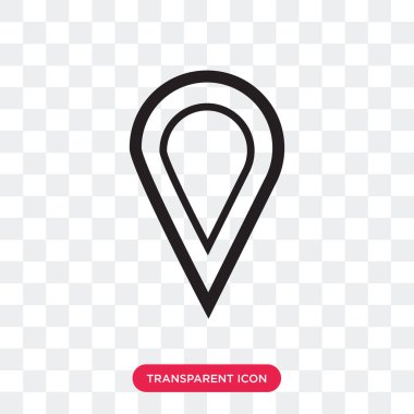 Saydam arka plan üzerinde banın izole yer tutucu vektör simgesi