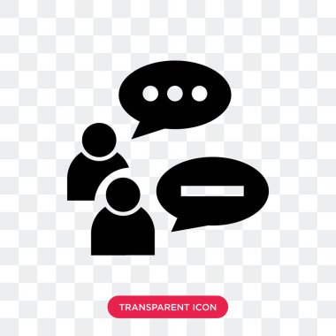 Saydam arka plan üzerinde raporlarınızı izole tartışma vektör simgesi