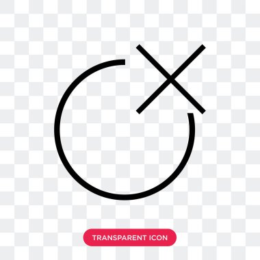 vektör simge şeffaf arka plan üzerinde yakın logosu izole kapatmak