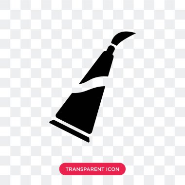 Saydam arka plan üzerinde boya izole boya tüp vektör simgesi