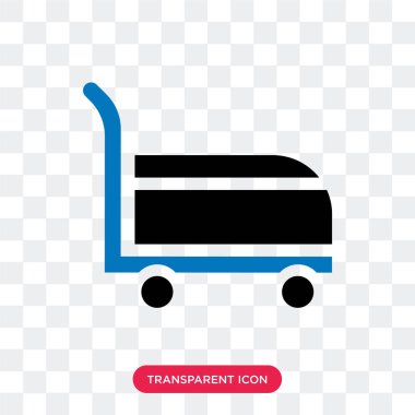 Saydam arka plan üzerinde sepeti logosu d izole vektör simge sepeti