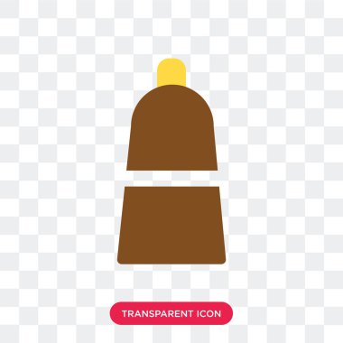 Saydam arka plan üzerinde biber lo izole biber vektör simgesi