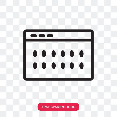 Saydam arka plan üzerinde izole vektör simge kodlama lo kodlama