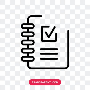 Saydam arka plan üzerinde Checkl izole denetim listesi vektör simgesi