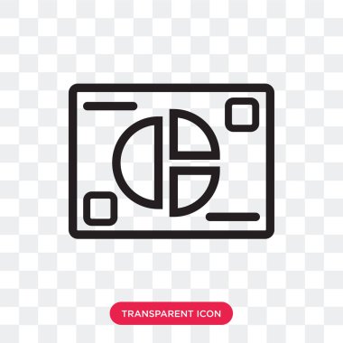 Saydam arka plan üzerinde Analyt izole analytics vektör simgesi