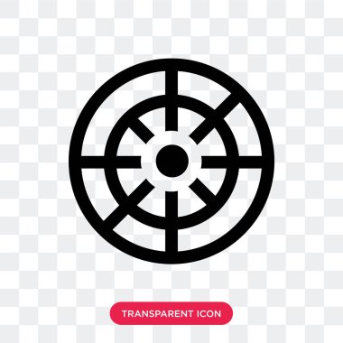 Saydam arka plan üzerinde dümen logosu d izole dümen vektör simgesi