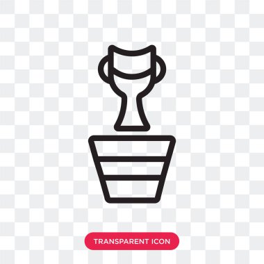 Saydam arka plan üzerinde kazanan lo izole kazanan vektör simgesi