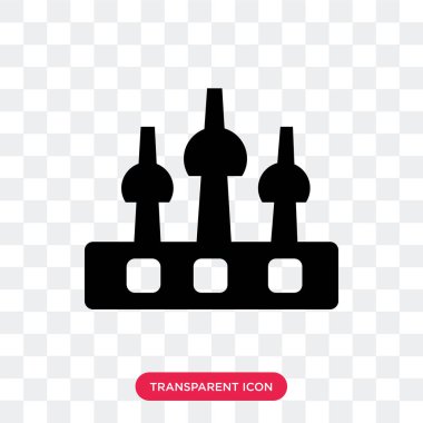 Saint basil vektör simgesi üzerinde şeffaf bac izole Katedrali