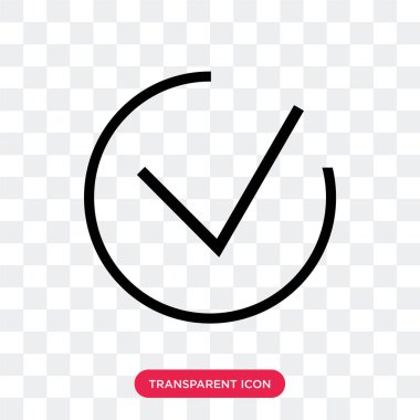 Saydam arka plan üzerinde izole ekose desenli vektör simge işaretli 