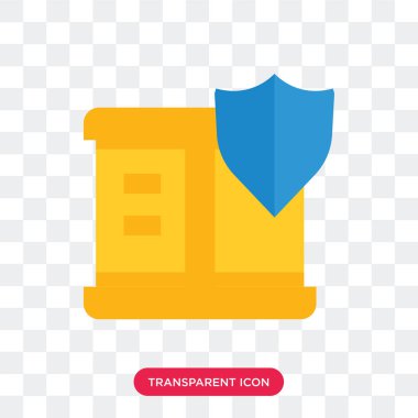 Saydam arka plan üzerinde paket izole paket vektör simgesi 