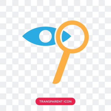 Saydam arka plan üzerinde Zoom logosu d izole vektör simgesi zoom